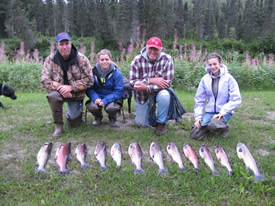 Lance, Tori, Lyle and Paige start off their fishing trip with a great day of fishing.
