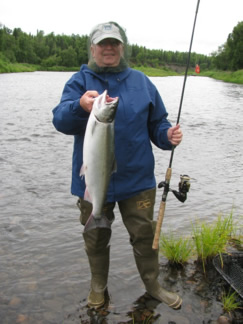 Lynn get the first silver salmon of the season