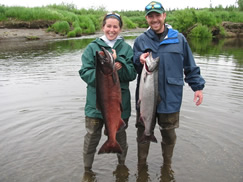 Jess and Kevin limit out on Kings on their first trip to Alaska.
