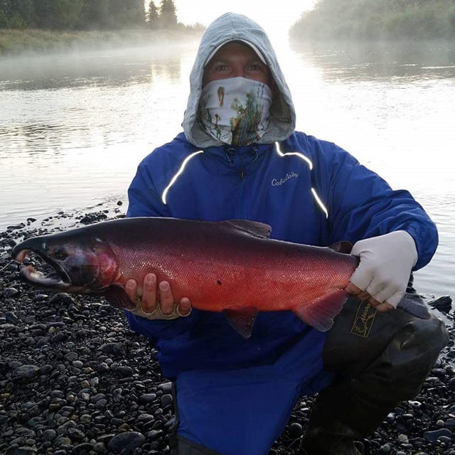 Dennis experiences a cold Alaska morning but the fishing is hot!
