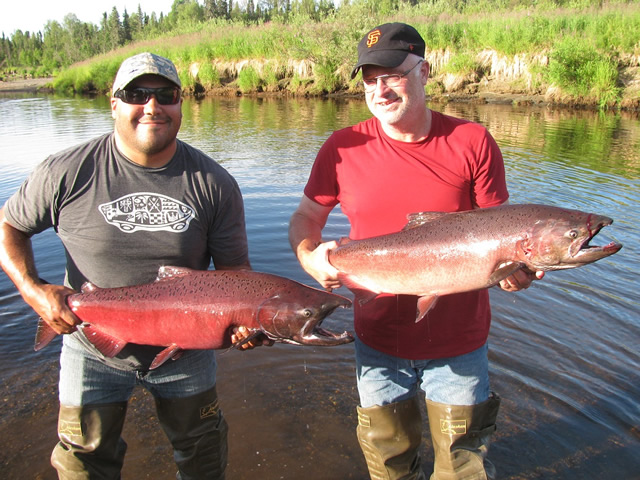 Steve and Mike get a nice pair of Deshka River Kings