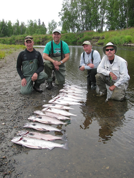 Carl, Bill, Ron and Jeff make a haul on the Silvers